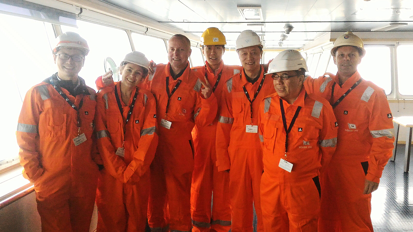 A delegation of Hanas senior staff made a site visit to the MV “Cape Ann”